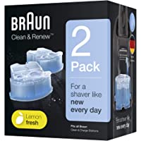 Braun Clean&amp-Renew Cartuchos de recarga para afeitadora eléctrica hombre- 2 unidades- compatibles con todos los centros…